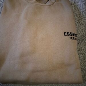 Fear of God Essentials Tan Crew Neck Sweater